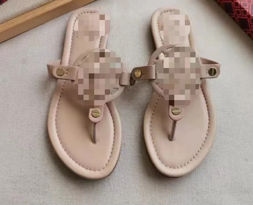 TB Sandals 2023 Outdoor PU Wholesale luxury TB sandals fashion beach sandals for woman_11