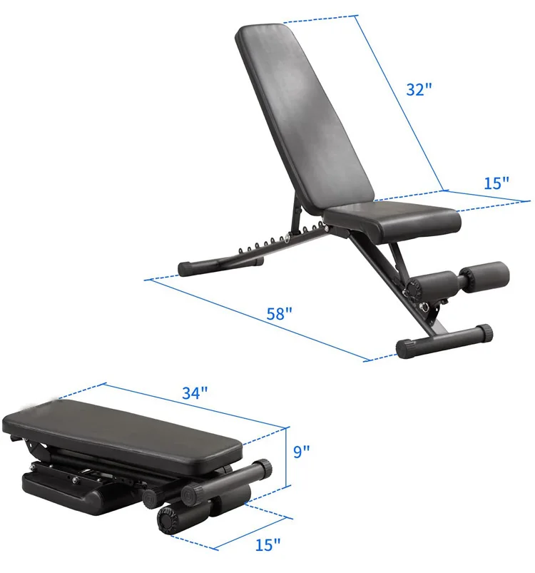 Hot Selling Home Sports Gym Weight Equipment Adjustable Dumbbell Bench Weight Lifting Bench