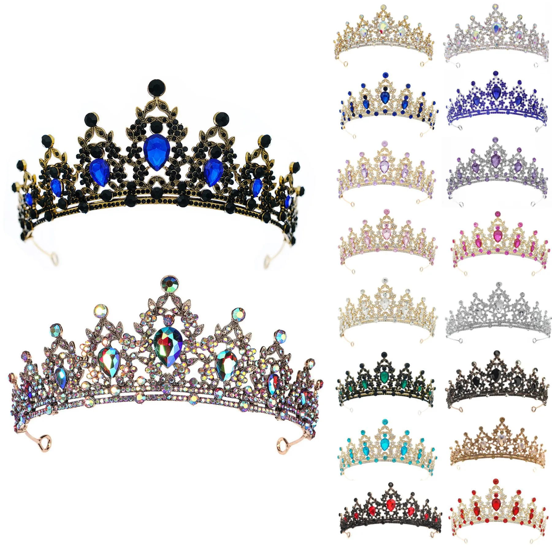New luxury Bridal Hair Accessories Crown Headpieces Wedding tiara crown