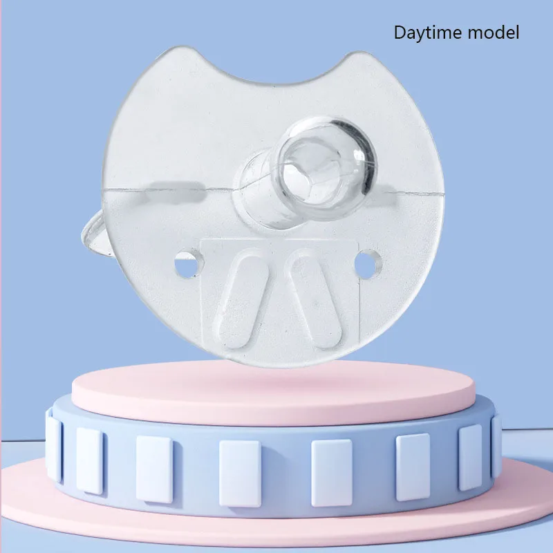 Baby pacifier liquid silicone material 0-18M round head flat head baby sleeping silicone pacifier