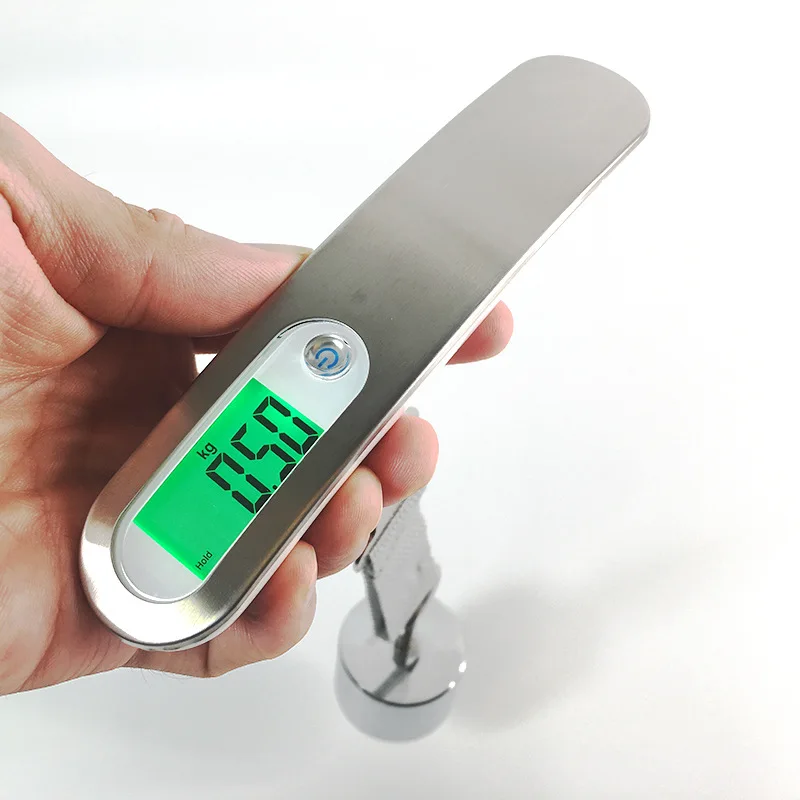 Trending New Mini 50kg Weight Backlight LCD Display Hanging Electronic Scale Travel Handled Scale Portable Digital Luggage Scale
