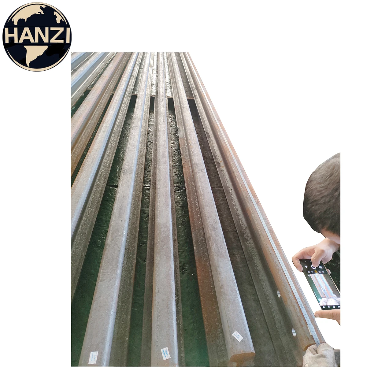 JIS 50 N Crane Steel Rail Light Head Track Sleepers Railway Weight Bottom Material Moving Railroad Origin Bolt Type