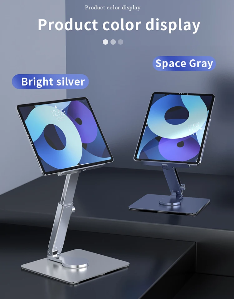 Rotatable Desk Tablet Stand Metal Adjustable Foldable Holder for iPad Pro Air Mini 11 12.9 Samsung Xiaomi Huawei Support