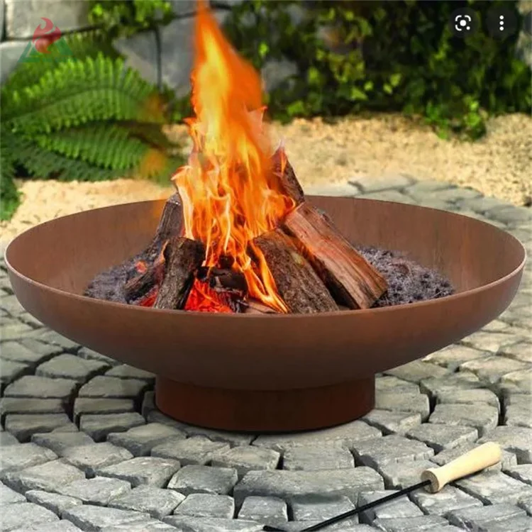 Personalised matches fireplace corten steel brazier bbq brazier outdoor fire for garden fun