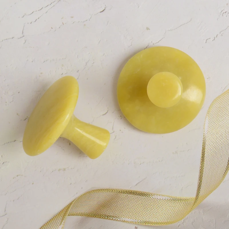 
Mushroom jade own brand multifunctional topaz mushroom scraping jade facial massage tool 