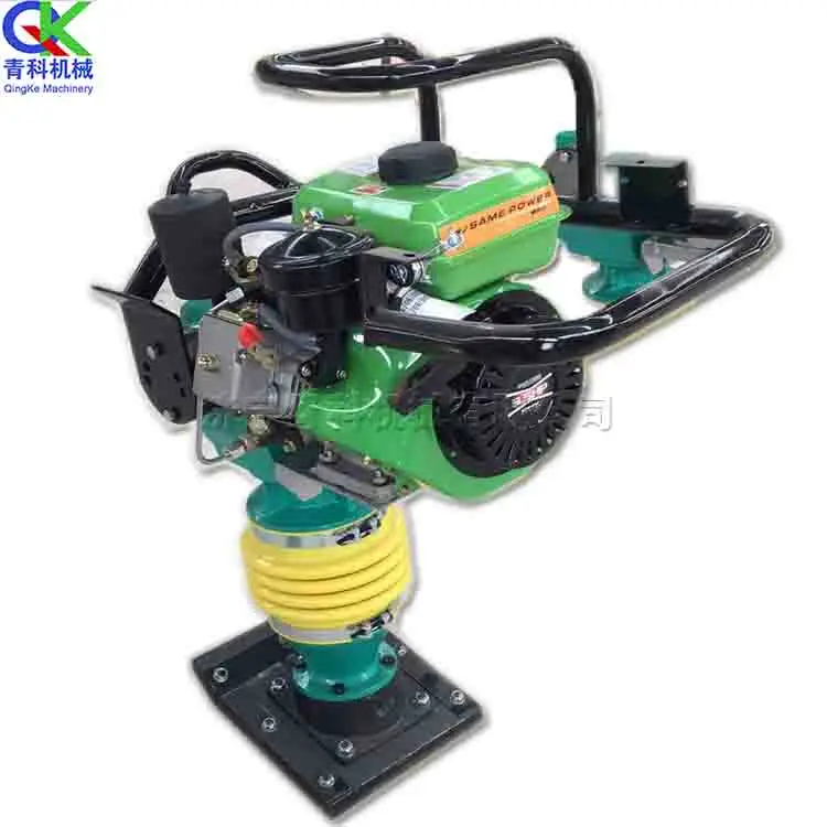 Concrete clay tamping and levelling machine Hand-held petrol impact tamper Small asphalt gravel fire tamper