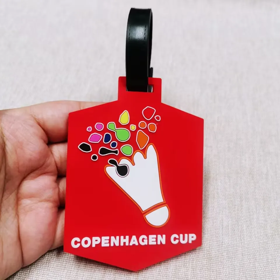 Pinsback Custom New Arrival tiger Silicone Custom PVC Baggage Tag Blank Customized Name Cartoon Soft Pvc Luggage Tags