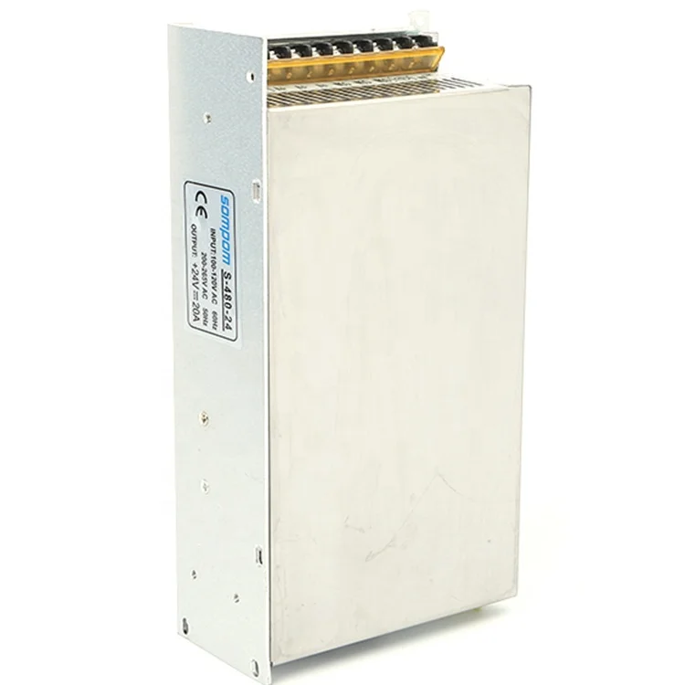 Ac Dc Регулируемый блок питания Переключение 480W 24V 20A S-480-24 Питания Питания