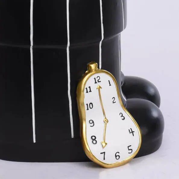 Room Storage Candy Cosmetics Resin Painter Large Size Statue Stylish Home Decor with Iron Tray