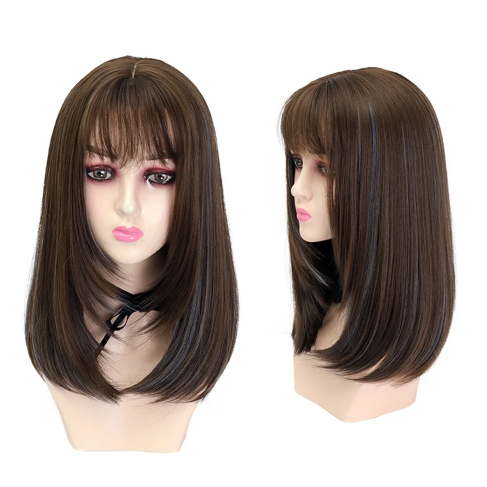 High-Quality Rose Net Human Braided Scalp Full Lace Wig Natural