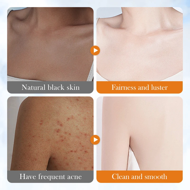 OEM SADOER private label volcanic mud whitening body wash skin care moisturizing exfoliating deep Cleaning body wash shower gel