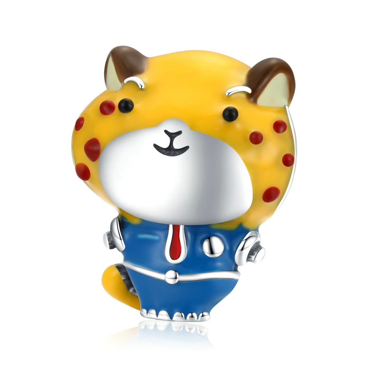 Аксессуары для бусин из серебра s925 пробы в виде лисы и льва