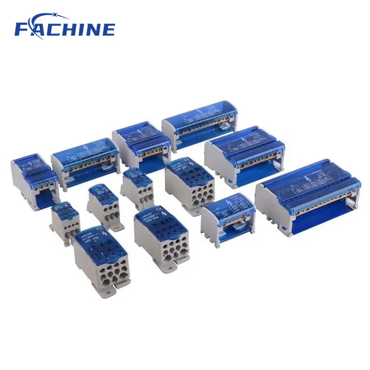 8215 terminal block Modular Din rail junction box series 215 Waterproof junction box 2 in 15 out 125A Distribution block box