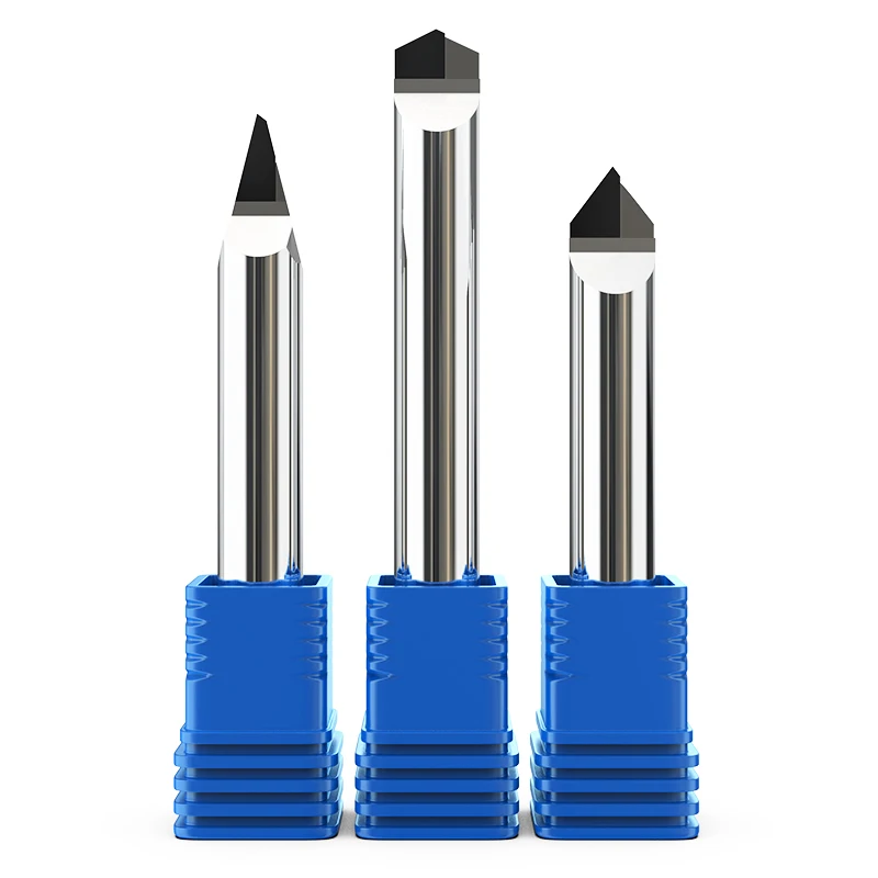 PCD Milling Cutter Aluminum Acrylic Bevel Cutter 30 45 60 120 degrees Diamond Chamfer Cutter 90 degree