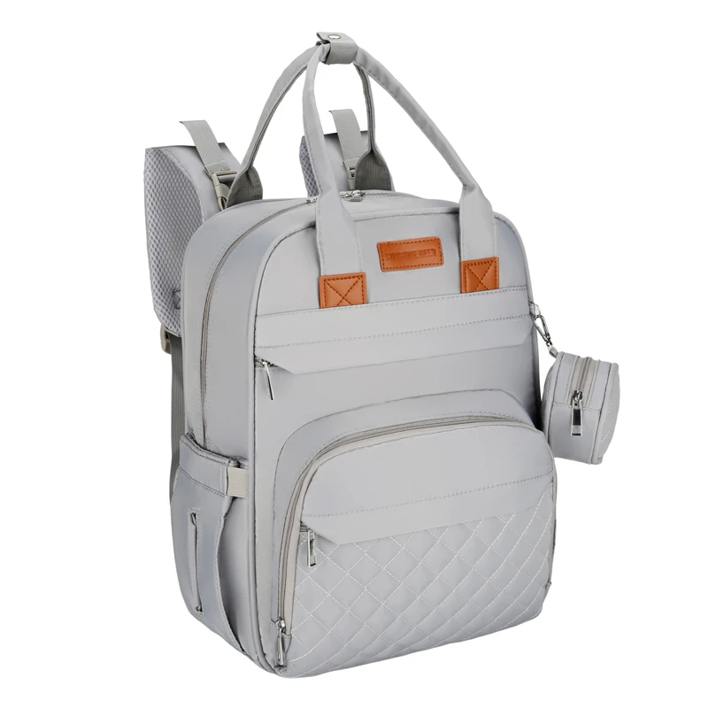 Large Capacity Travel Custom Organizer Baby Bag Portable Folding Crib Baby Bed Mommy Bag Waterproof Diaper Bag Backpack