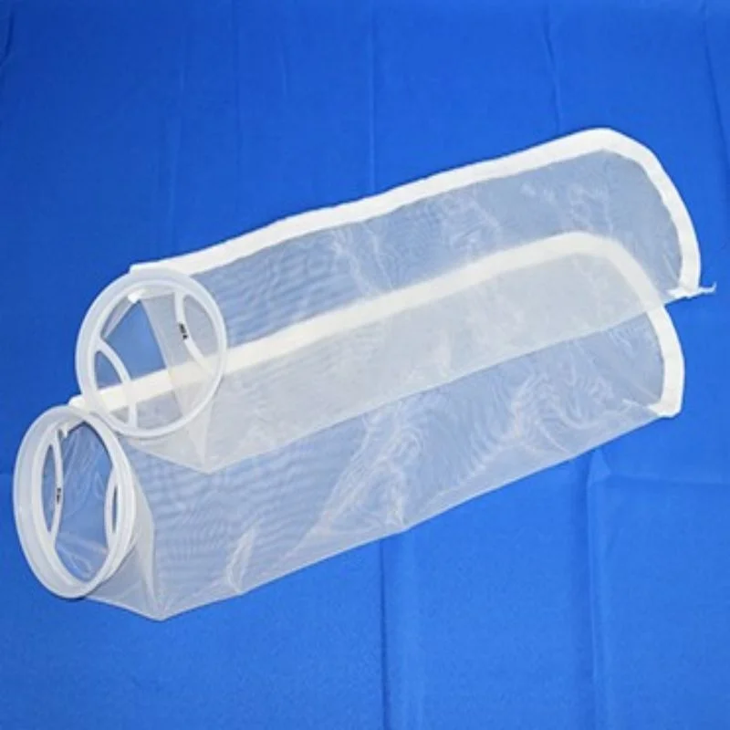 Food Industry Cylindrical Liquid Filter Bag 10-200 Micron Nylon and PPS Core Components Ring for Farm Use