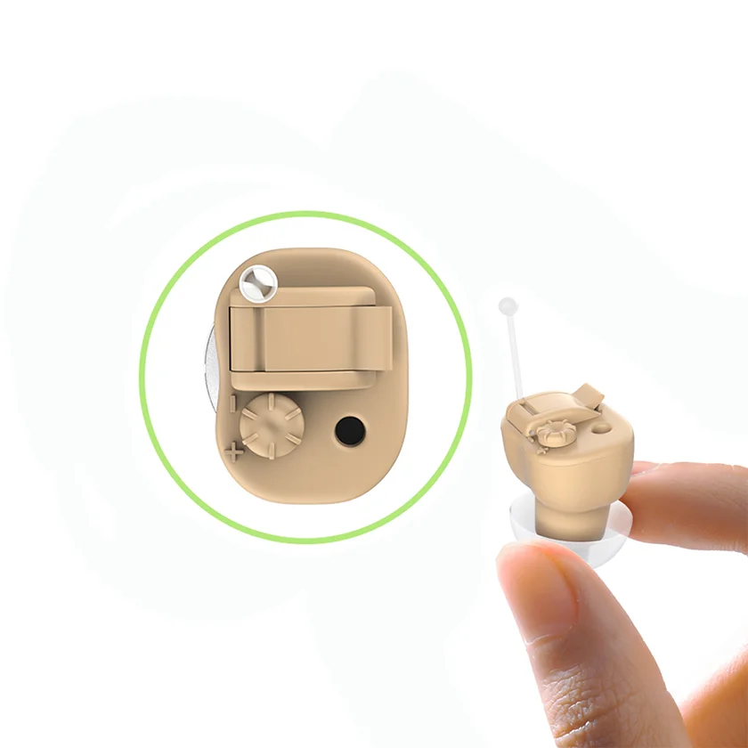 Best Selling Products OTC Crystal Sound Hearing Amplifier Rechargeable ITE Hearing Aid for Elder with Hearing Loss