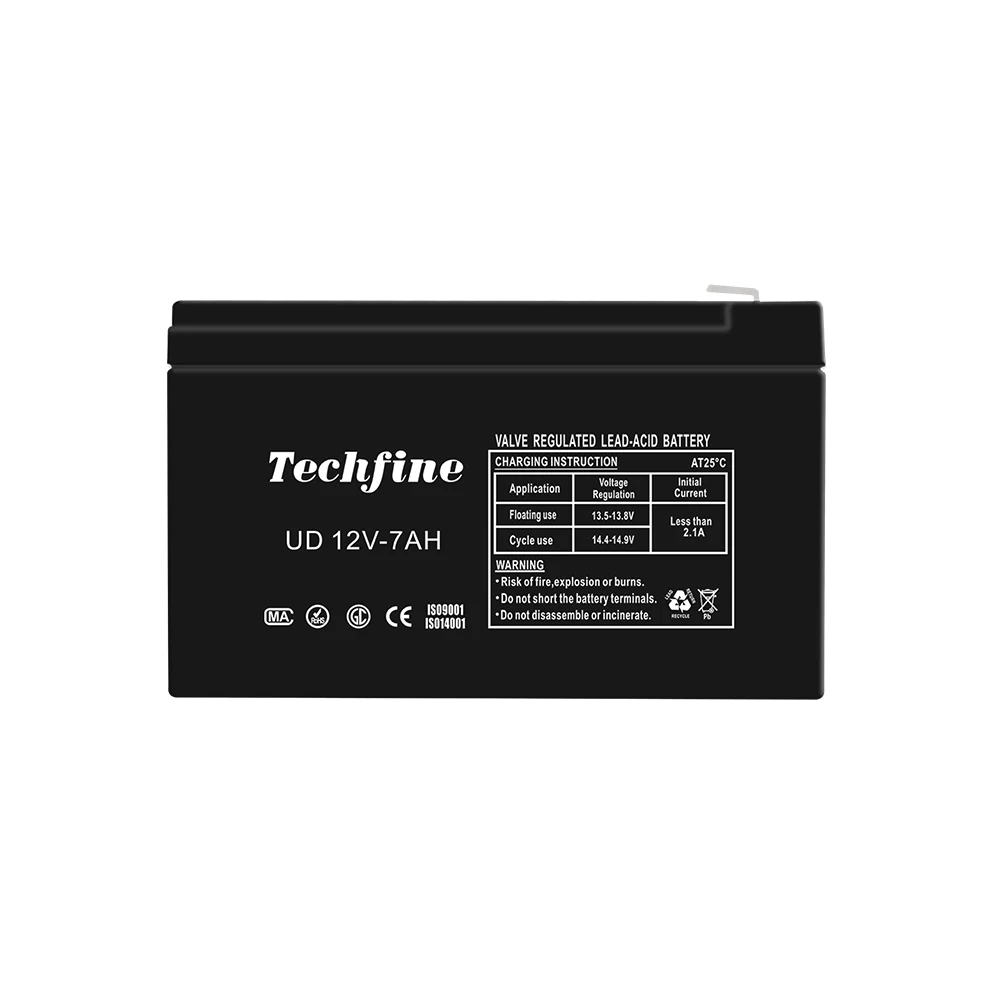 Techfine 7ah agm 12v маленькие солнечные батареи для дома аккумуляторной батареи