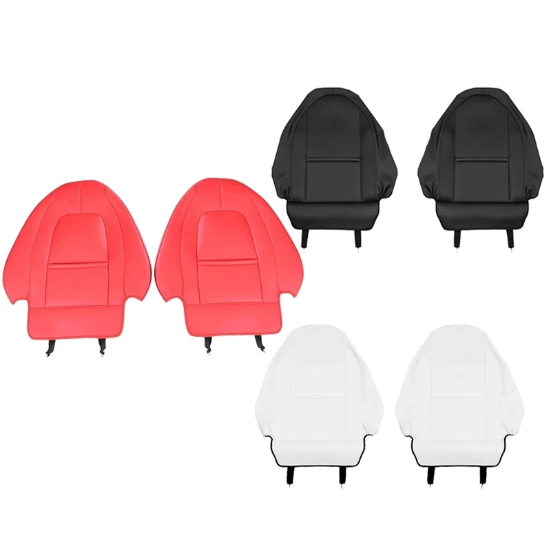 ther Anti Kick Pad Anti Dirty  Protector Accessories Seat Cushion  PU Leather Car Cushion  For Tesla Model 3 / Y