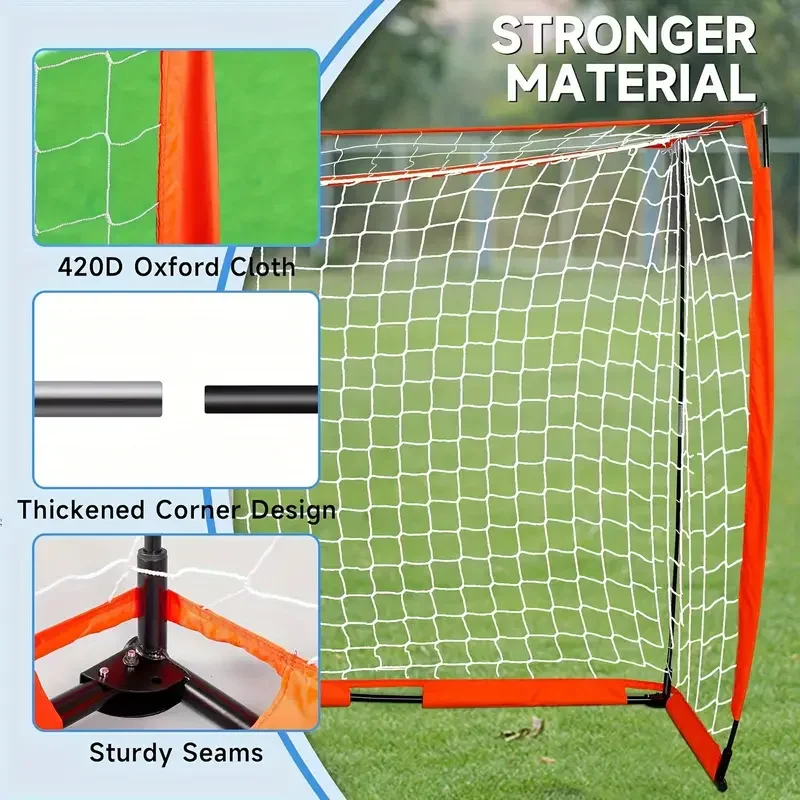 Durable Customized Portable 12FT By 6FT Square Football Soccer Goal For Training Outdoor Indoor