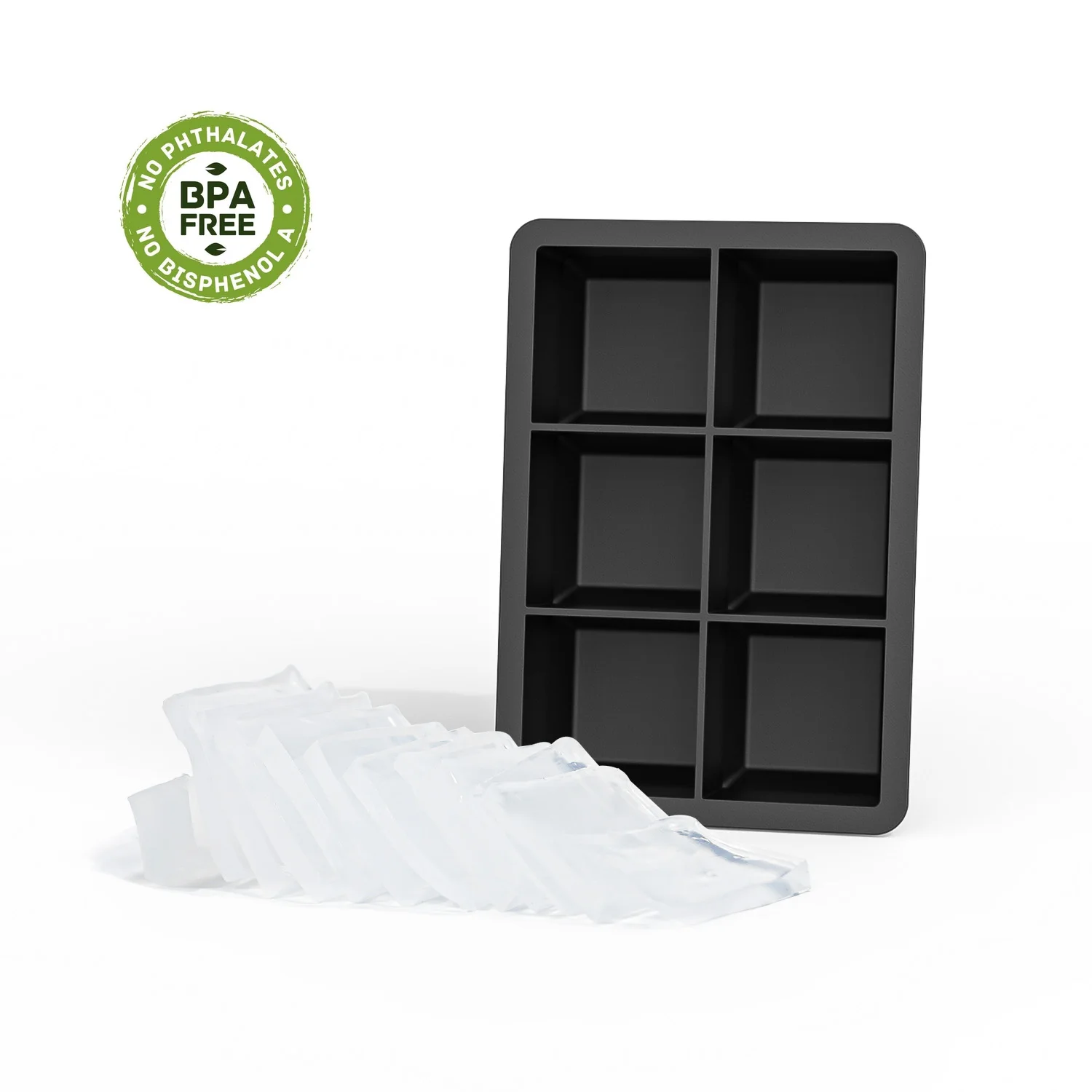 U14 штабелируемые под заказ Детские кубики кофейного льда блоки лотки крутая силиконовая квадратная форма для морозильной камеры