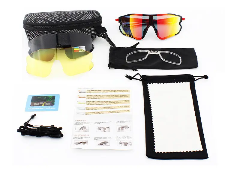 Sunglasses Manufacturer Small Orders sports glasses custom Uv400 Polarized Outdoor Roadbike Cycling Sunglasses