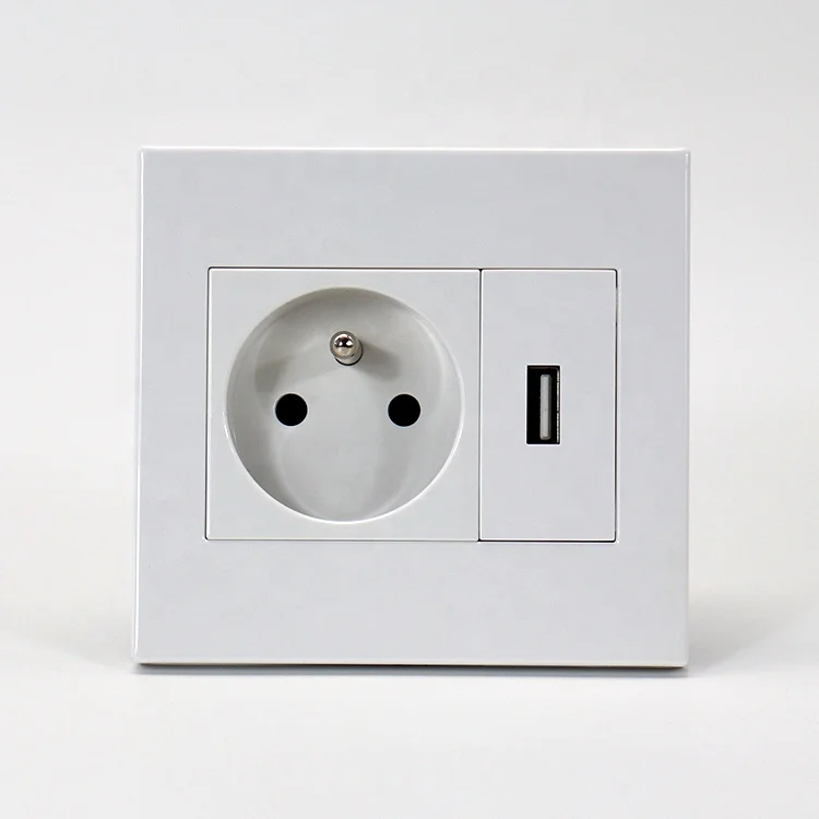 
wall switch and socket with usb port French type switch and socket 