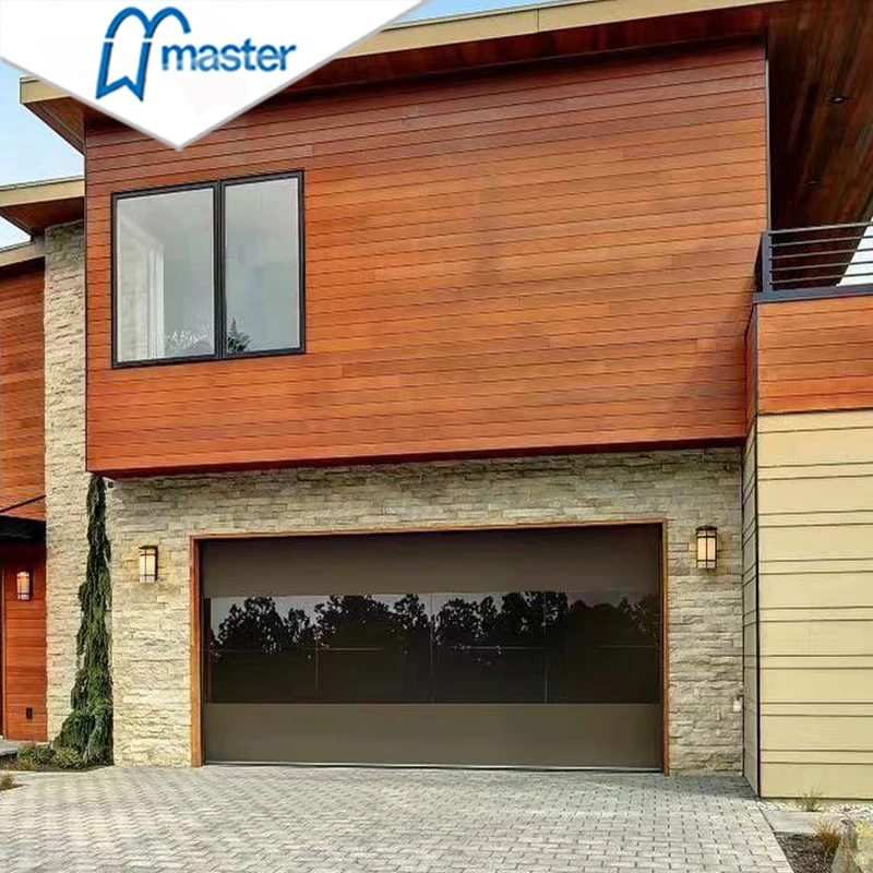 New Style High Quality Best Price Automatic Aluminum Sectional Overhead Insulated Garage Doors With Flush Panel