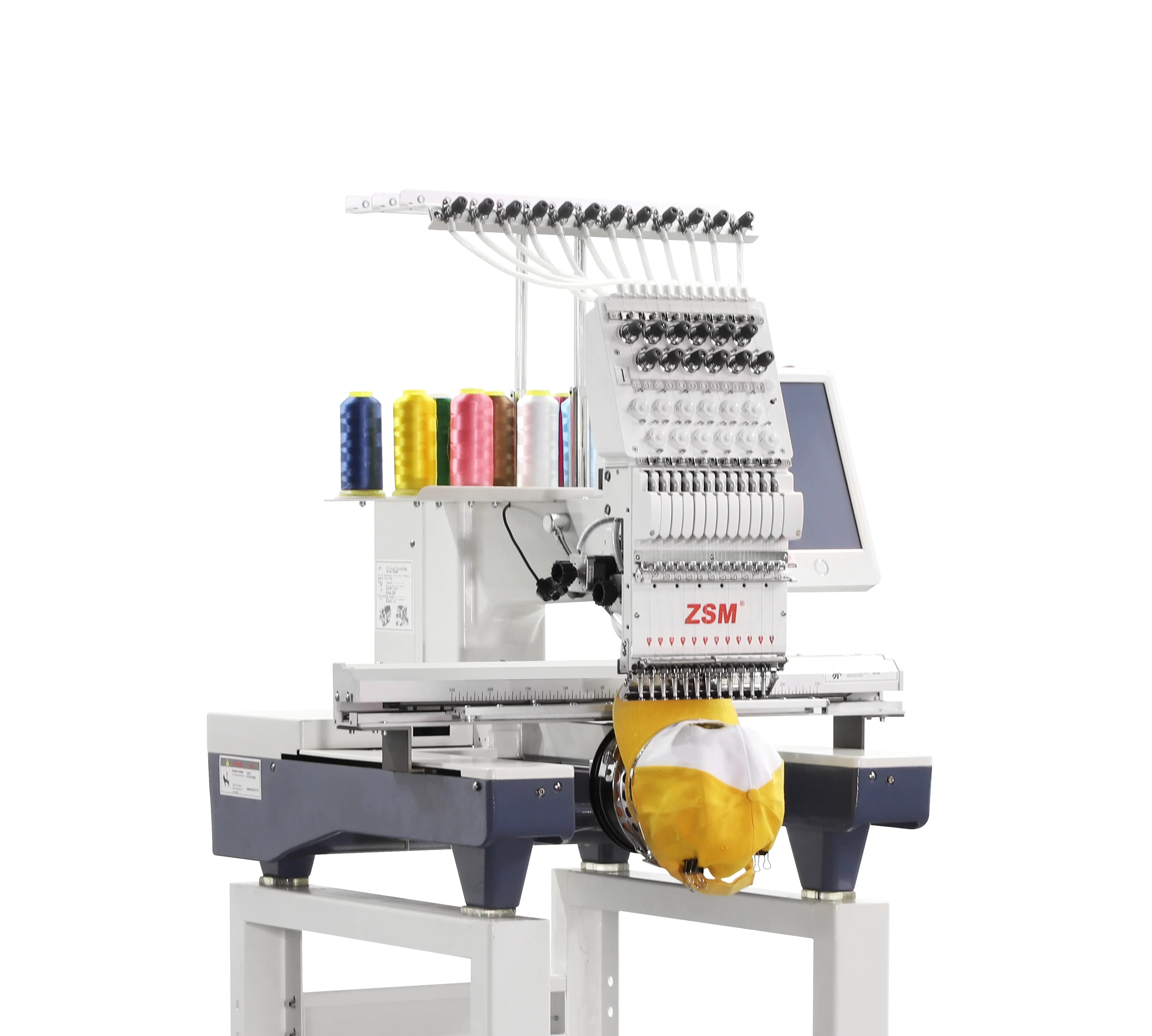 Высокоскоростная машина для вышивки с несколькими иглами на одной головке компьютеризированная швейная плоских шляп и футболок