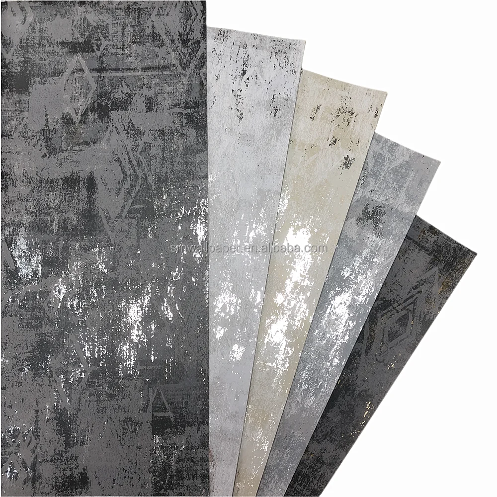 Wholesale Gold Foil Interior Wallpaper Wall Sticker Home Metallic Pvc Light Metal Luxury