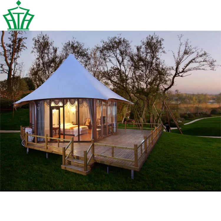 Factory wholesale UV resistant luxury tent hotel tent Luxury Prefab House