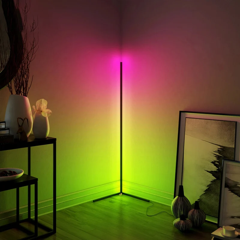  Прямая поставка напольная лампа для гостиной угловая Светодиодная rgb arc в скандинавском стиле спальни отеля современная со