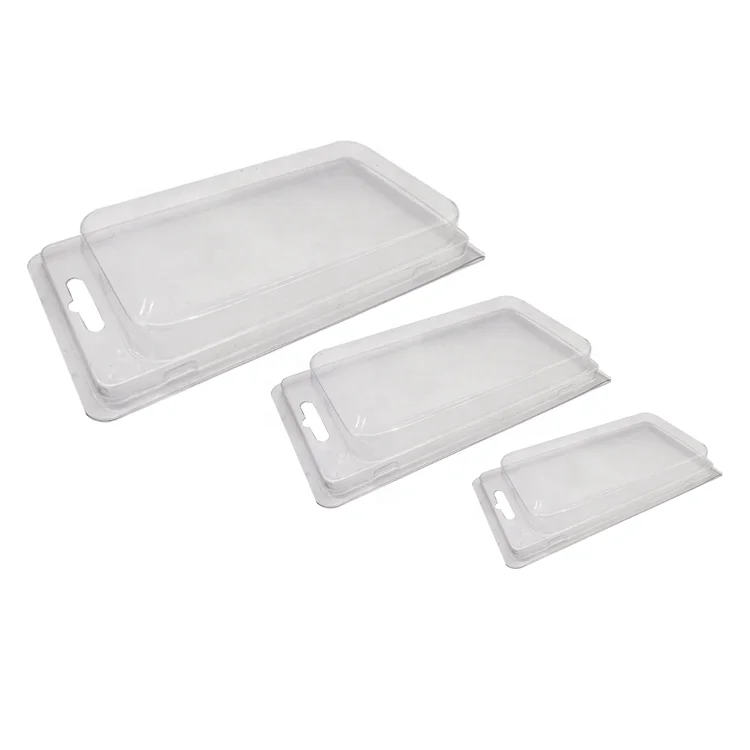 Recyclable PET PVC blister plastic clamshell packaging box