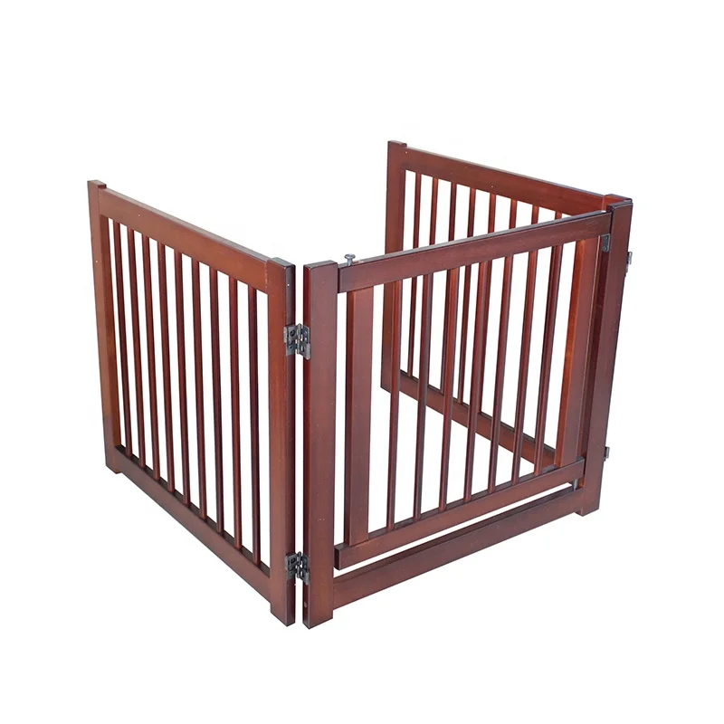 Portable Foldable Wooden Dog Fence