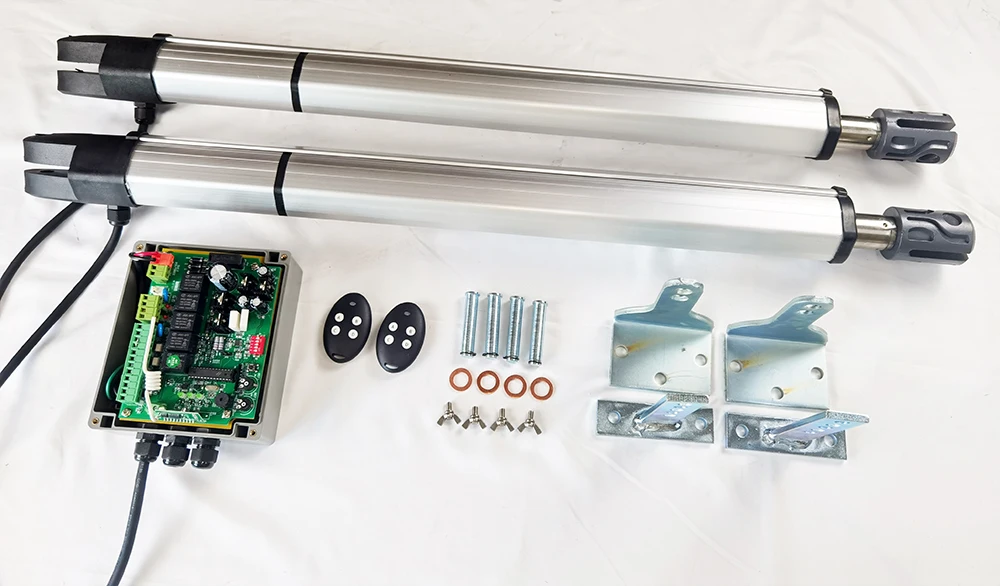 DC12/24V motor with limit switch or stopper 200KG*2 control automatic swing gate opener for Villa /Farm gate