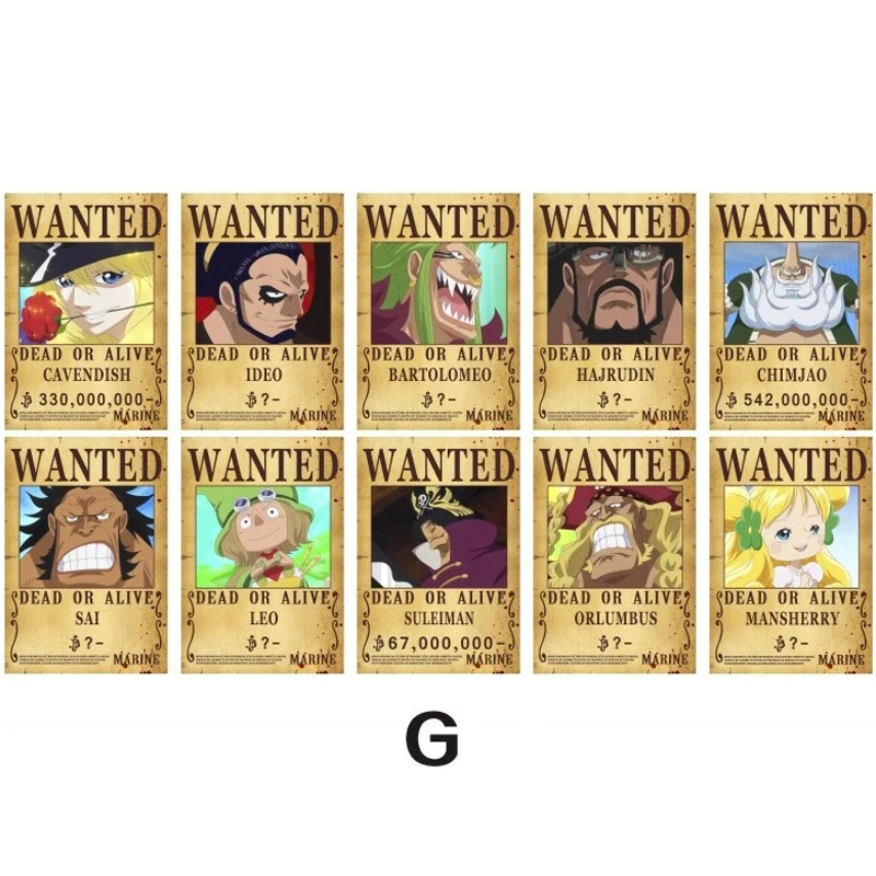 Один предмет хотели награду Luffy Jinbe Nami Chopper Robin Zoro Sanji Usopp Franky аниме декоративные настенные бумажные