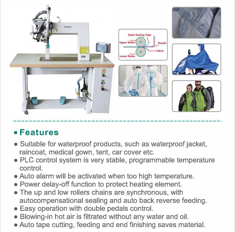 
Hot air seam sealing welding PPE suit machine for medical gown 