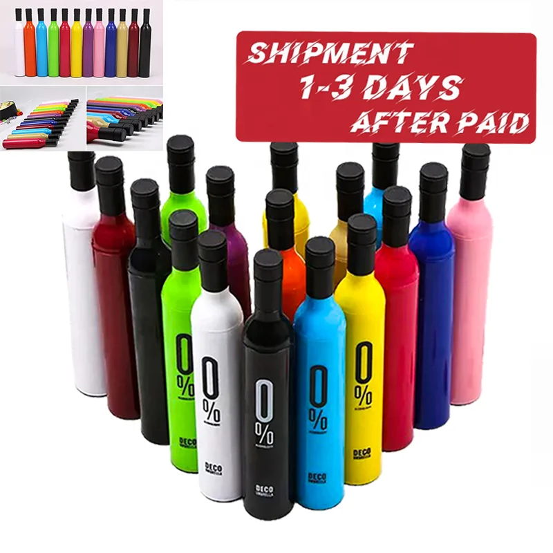 Бутылка дешевый обратный зонт