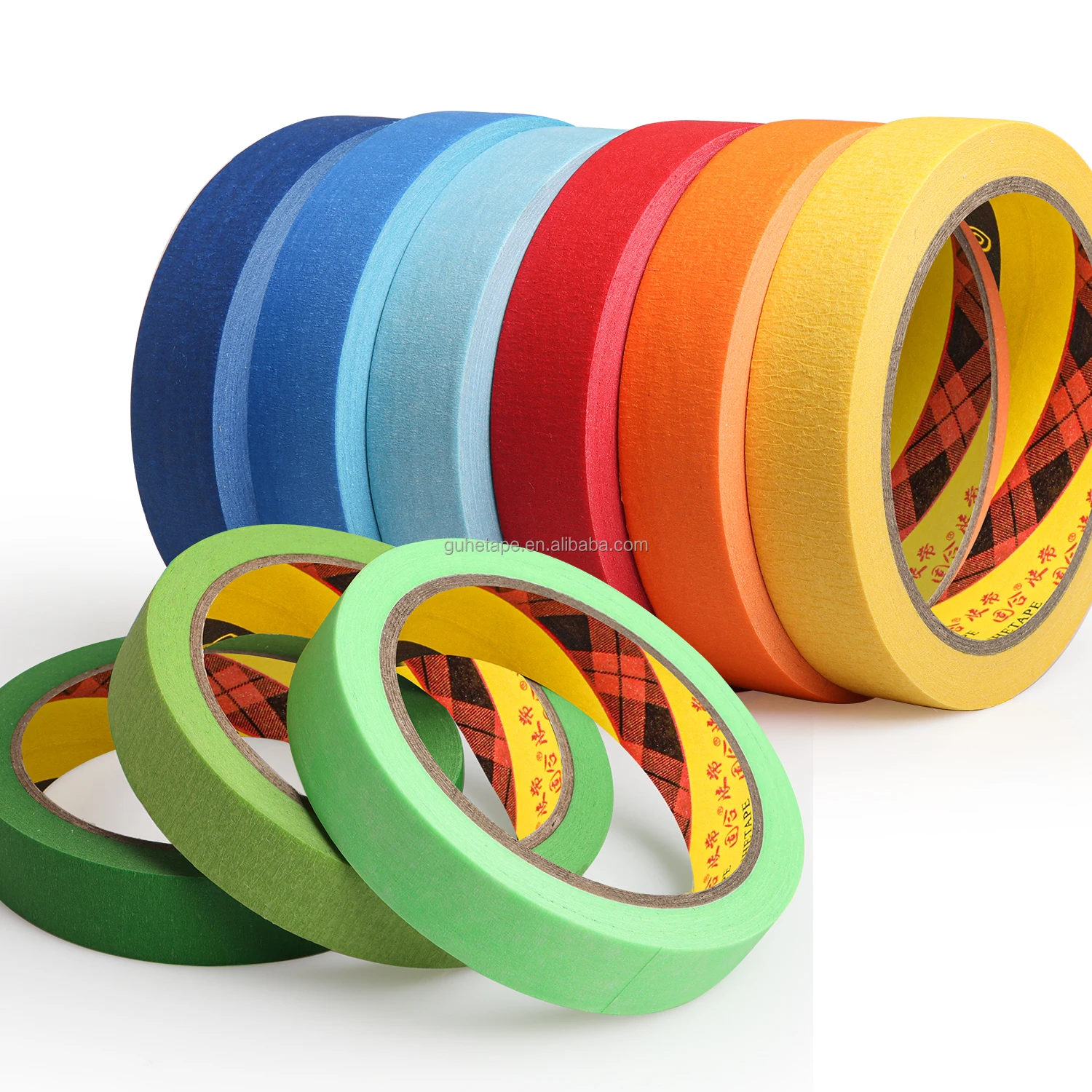 Colored Masking Tape Multi Pack Each Vibrant Rainbow Tape Painters Tape Great for Arts & Crafts, Labeling, and Color Coding