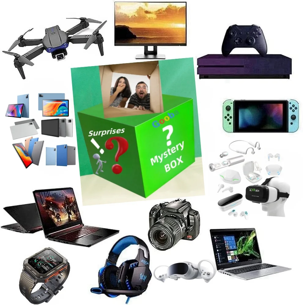 5 To 10  Mystery big box Electronic Gifts 100% surprise high quality may open telescope camera smartwatch mobile phone