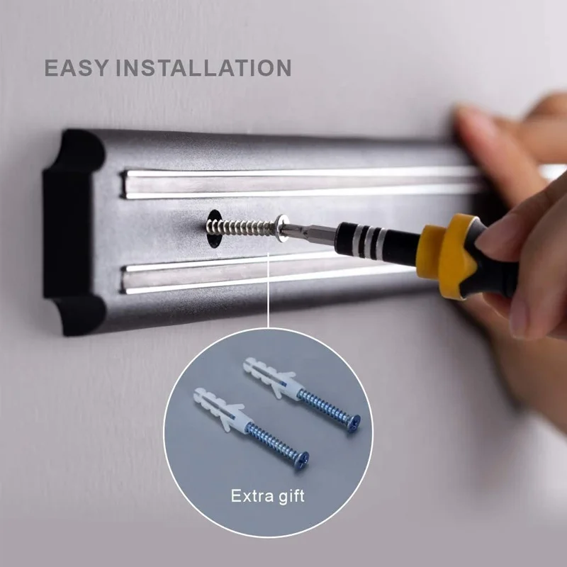 Boda Wholesale Magnetic Knife Block Strip Rack 15 Inch Magnetic Knife Holder For Wall Knife Holder Magnetic