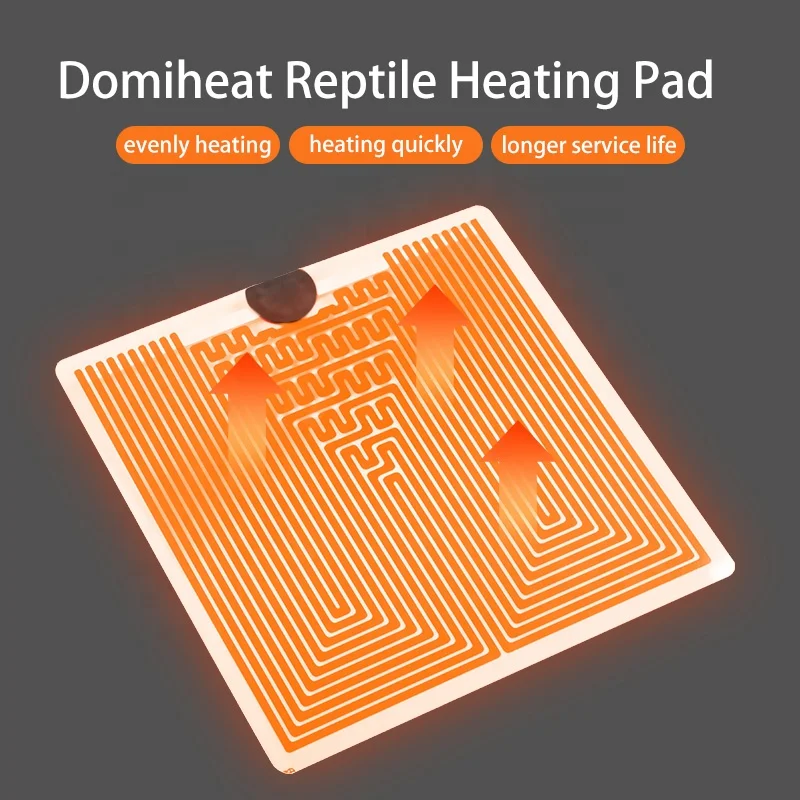 220v 45w reptile cage box tank heater infrared carbon film electric heat tape heat mat heat pad for lazard turtle snake