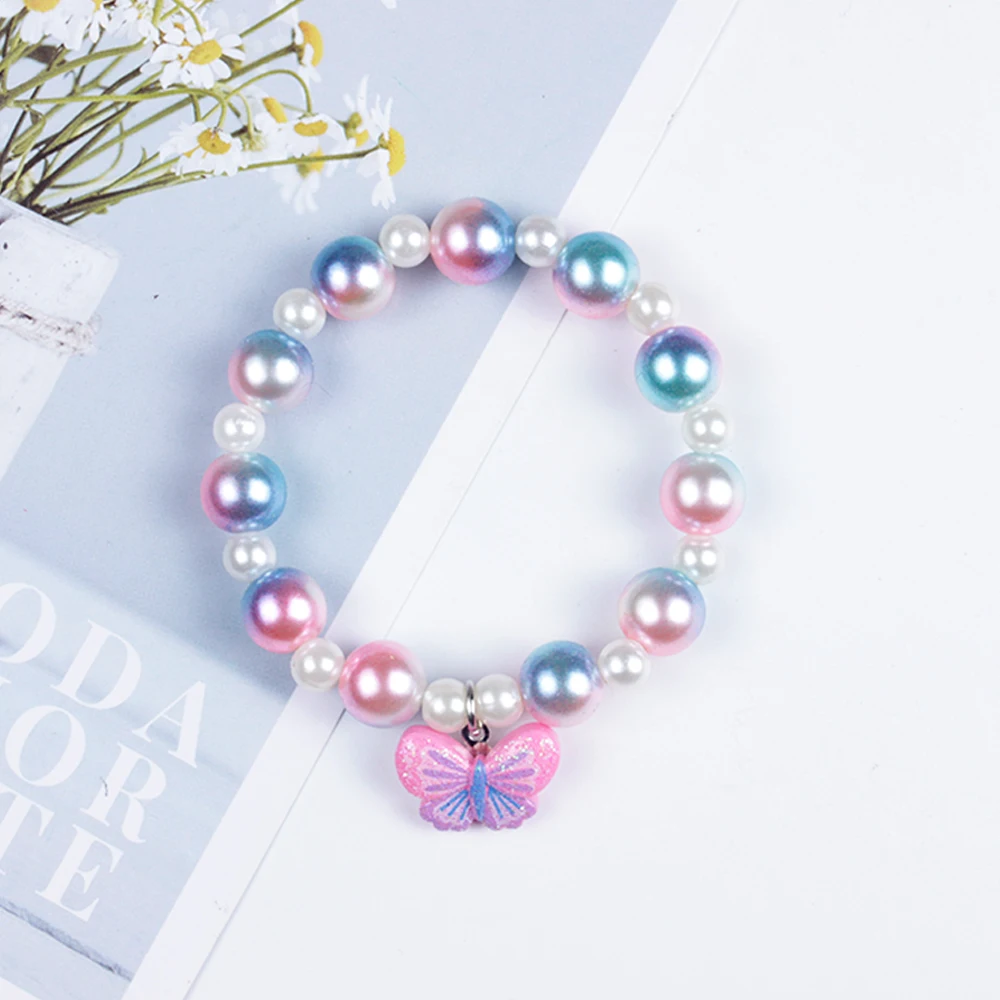 
1Pcs Cute Colorful Cartoon Animal Acrylic Beads Bracelet Children Fashion Toy Jewelry for Girl Birthdays Gifts 