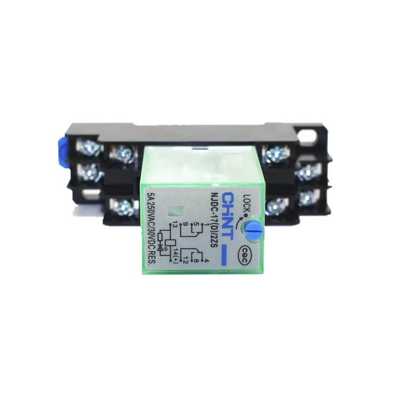 Chint NJDC-17 (D)/2Z plug-in DC24V with testing small electromagnetic relay