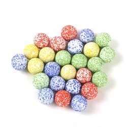 100pcs 16mm  red sesame seed white ceramics solid glass balls  1.6cm Decorative clear color solid glass marble christmas balls