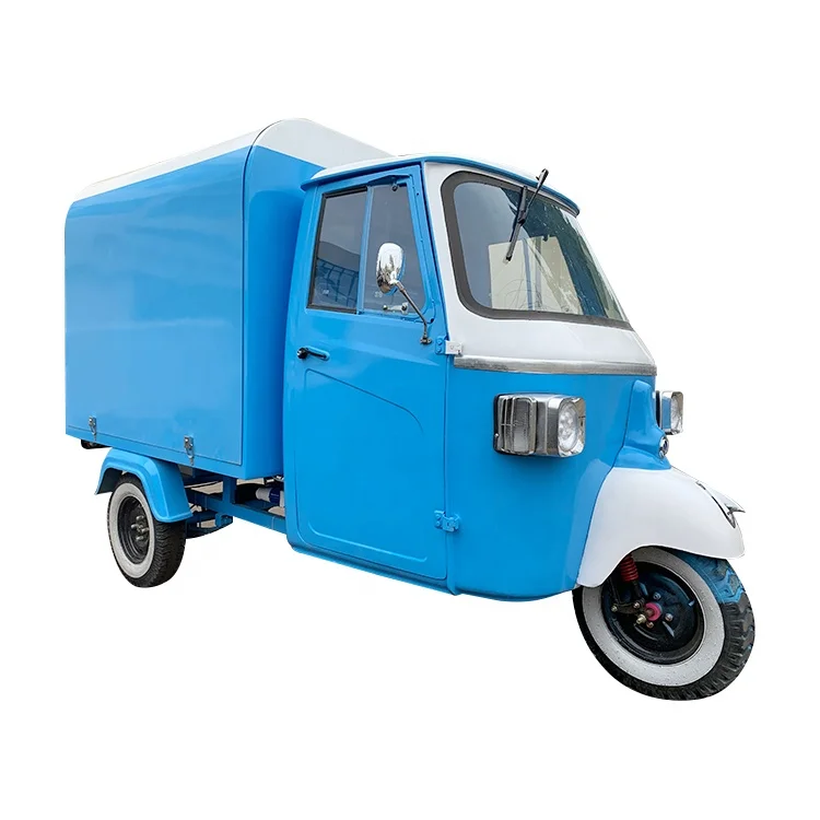 Hot Sale Bread Donut Sushi Waffle Electric/Gasoline Tuk Piaggio Ape Truck Coffee Kiosk Cart For