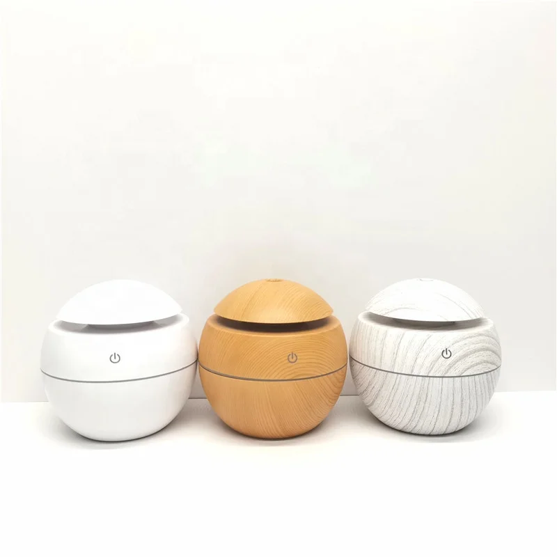 Smart home appliances innovant 200ML colorful humificador wood grain humidificador led humidifier diffuser