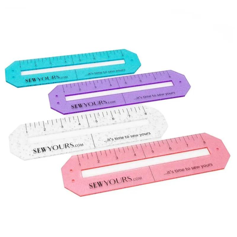 ODM & OEM Factory Directly Glitter Acrylic Sewing Ruler for Measurement