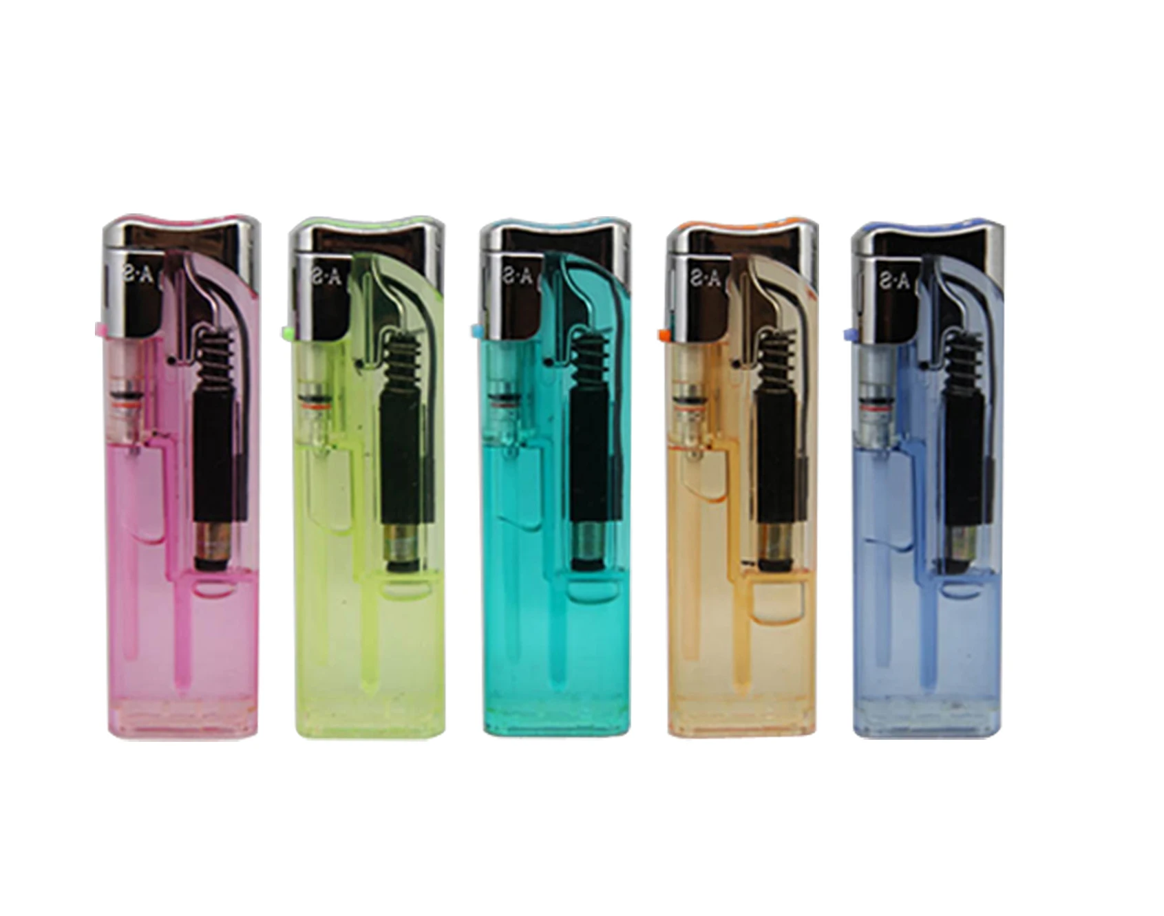 Best Quality Flat Electronic Refillable Gas Lighter Flint