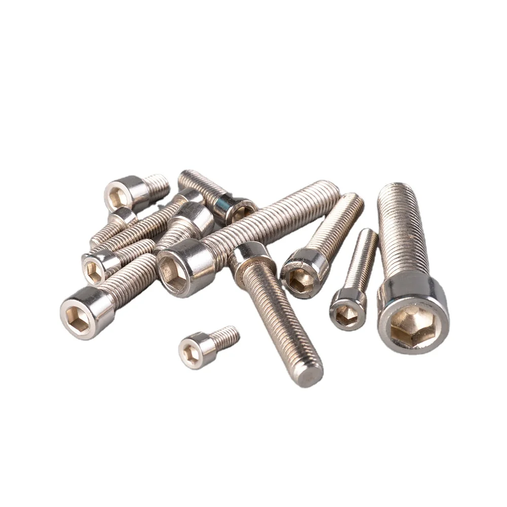 Zinc Plated Silver Inner Hex Cylinder Socket Cape Head Screw Bolts M4 M5 M6 M8 joint plate connector corner l bracket t nuts